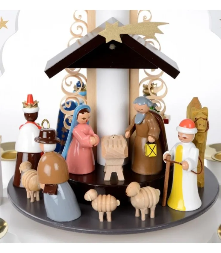 pyramide_allemande_avec_crche_de_nol_blanche_4.webp Richard Glasser, Pyramides de Noël allemandes Pyramide Allemande Avec Crèche De Noël Blanche
