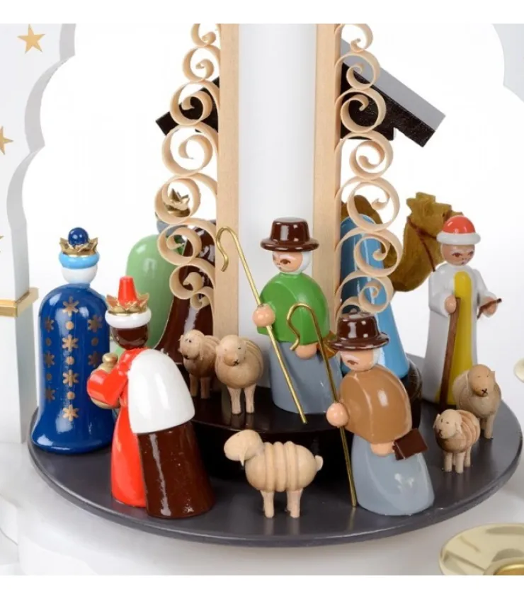 pyramide_allemande_avec_crche_de_nol_blanche_8.webp Richard Glasser, Pyramides de Noël allemandes Pyramide Allemande Avec Crèche De Noël Blanche