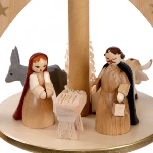 Richard Glasser, Pyramides de Noël allemandes Pyramide Avec Scene De Crèche De Noël Complete