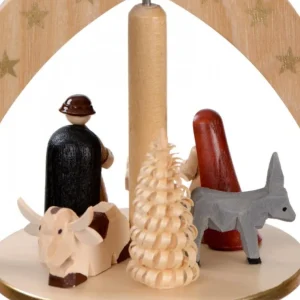 Richard Glasser, Pyramides de Noël allemandes Pyramide Avec Scene De Crèche De Noël Complete