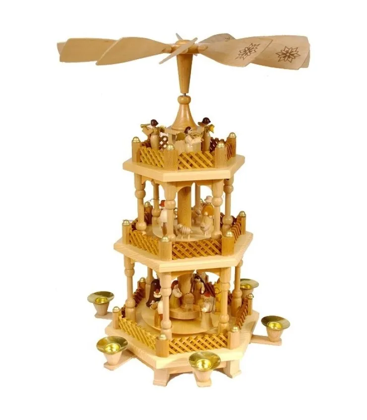 pyramide_dallemagne_avec__etages_0.webp Richard Glasser, Pyramides de Noël allemandes Pyramide D'Allemagne Avec 2 Etages