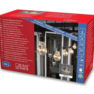 Konstsmide, guirlandes lumineuses de Noël Rallonge 10 M Pour Guirlande Lumineuse De Terrasse, 10 Ampoules Ambrees