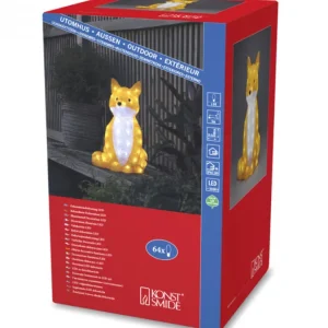 Konstsmide, guirlandes lumineuses de Noël Renard Lumineux A Led En Acrylique, 40 Cm