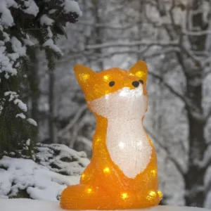 Konstsmide, guirlandes lumineuses de Noël Renard Lumineux A Led En Acrylique, 27 Cm