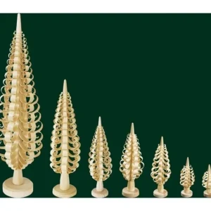 Richard Glasser, Pyramides de Noël allemandes Sapin Noël Bois Sculpte, 16 Cm