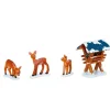 Hubrig, figurines pour enfant Village De Noël Miniature, 3 Biches Dans LÀ Neige