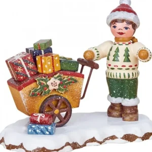 Hubrig, figurines pour enfant Village De Noël Miniature, Cadeaux Dans Poussette
