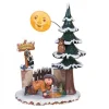 Hubrig, figurines pour enfant Village De Noël Miniature, Cireur De Lune