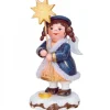 Hubrig, figurines pour enfant Village De Noël Miniature, Figurine Ange Et Etoile