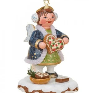 Hubrig, figurines pour enfant Village De Noël Miniature, Figurine Ange Et Gateau