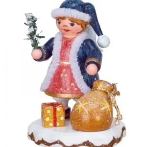 Hubrig, figurines pour enfant Village De Noël Miniature, Figurine Ange Sac A Jouets