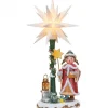 Hubrig, figurines pour enfant Village De Noël Miniature, Fillette Chantant Sous Etoile De Noël