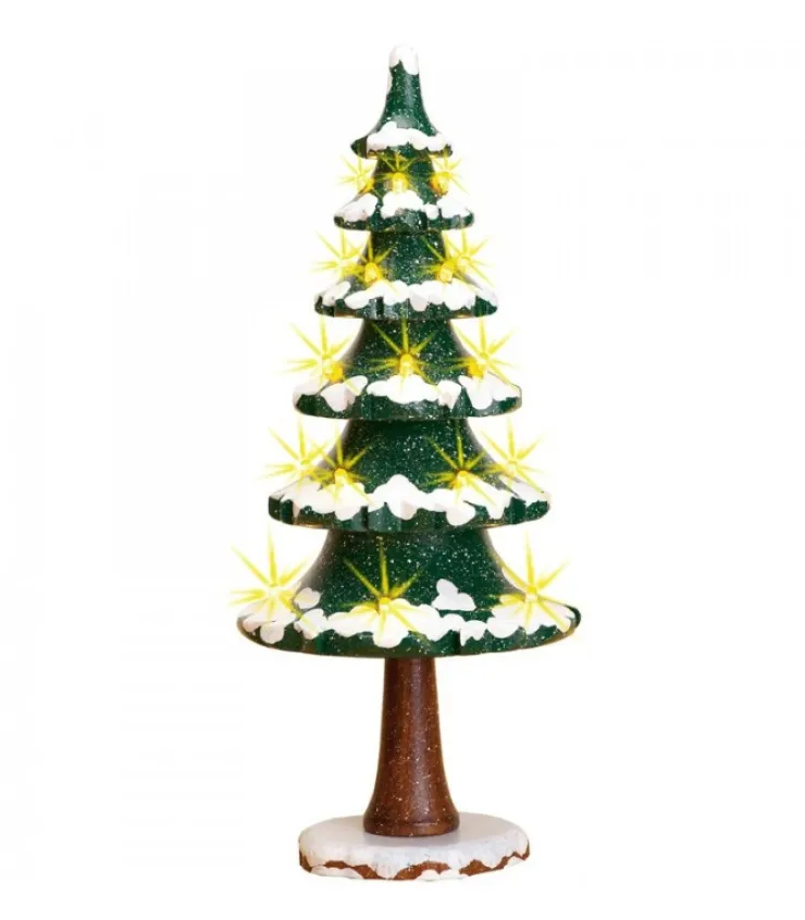 village_de_nol_miniature_sapin_illumine_0.webp Hubrig, figurines pour enfant Village De Noël Miniature, Sapin Illumine