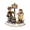 Hubrig, figurines pour enfant Village De Noël Miniature, Vendeur De Marrons