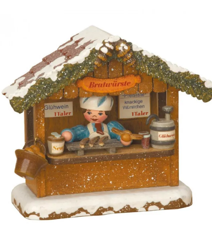village_nol_miniature_chalet_marche_de_nol_vendeur_de_saucisses_0.webp Hubrig, figurines pour enfant Village Noël Miniature, Chalet Marche De Noël Vendeur De Saucisses