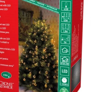 Konstsmide, guirlandes lumineuses de Noël Voile Guirlande Pour Sapin De Noël, 150 Diodes Led